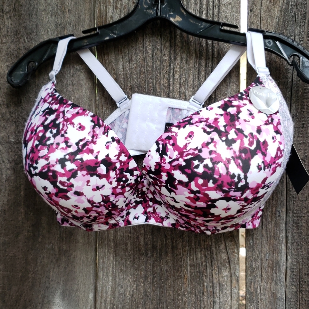 Youmita 40DDD Purple Camo Push Up Bra